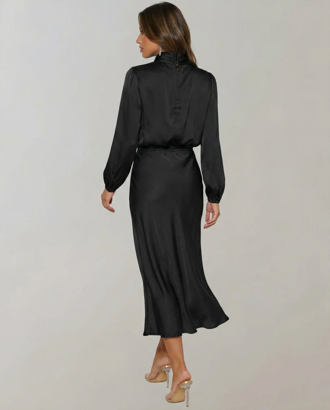 Vittoria | Elegante Abito da Donna in Raso Fluido e Raffinato 3