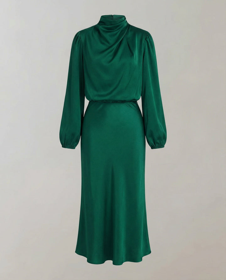 Vittoria | Elegante Abito da Donna in Raso Fluido e Raffinato 6