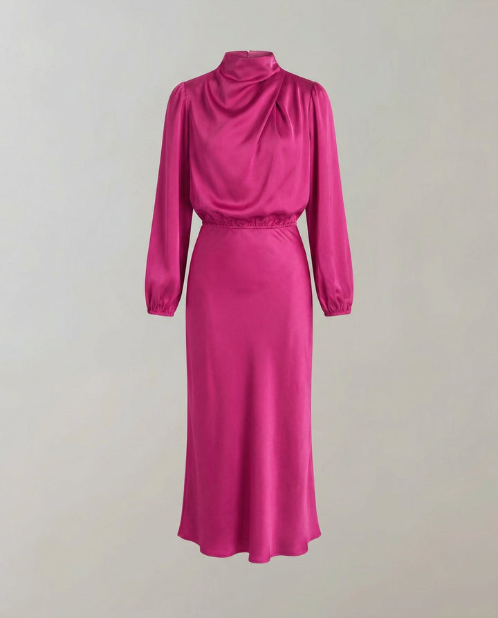 Vittoria | Elegante Abito da Donna in Raso Fluido e Raffinato 7