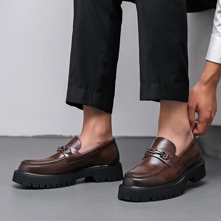 Vittorio | Eleganti Mocassini Uomo in Pelle Blu con Dettagli Moderni 4