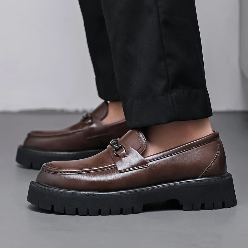 Vittorio | Eleganti Mocassini Uomo in Pelle Blu con Dettagli Moderni 6