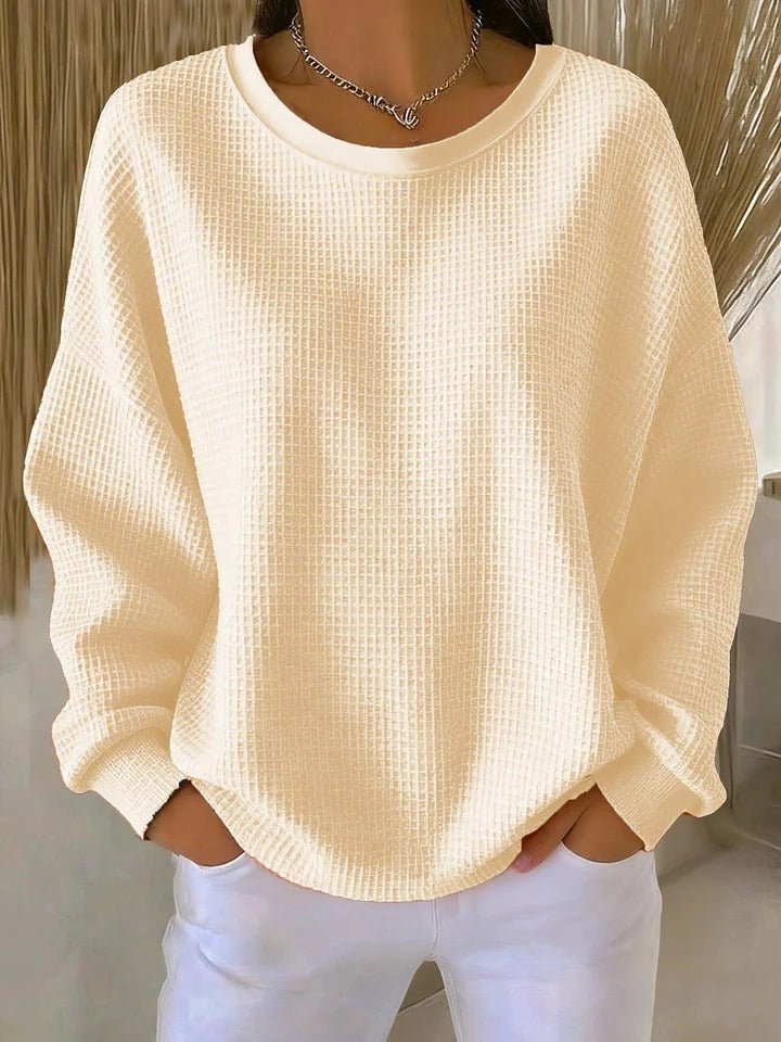 Willow | Maglione da donna a maglia waffle testurizzata, vestibilità comoda 3