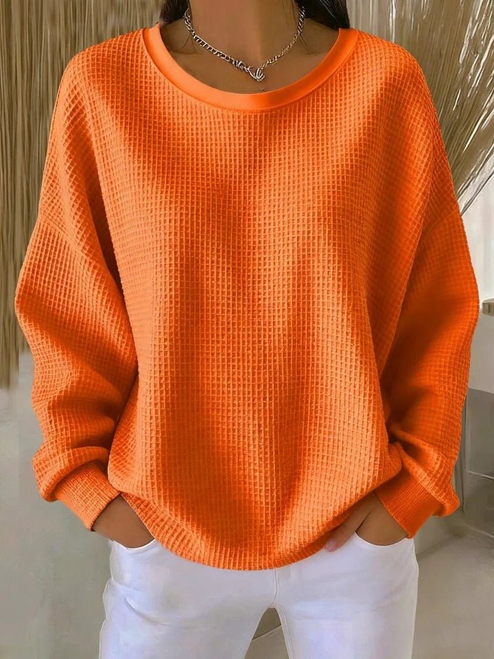 Willow | Maglione da donna a maglia waffle testurizzata, vestibilità comoda 7