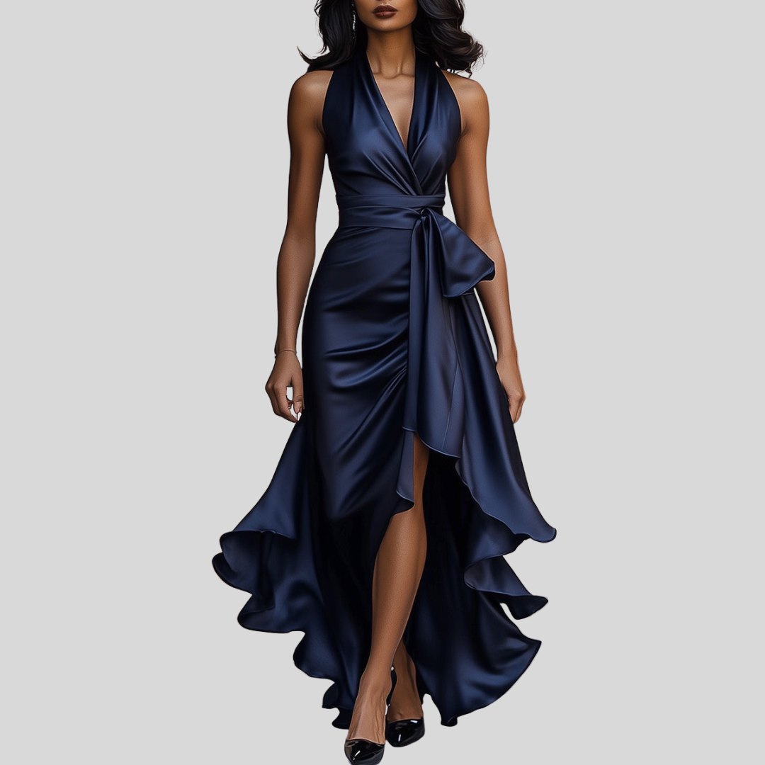 Zelina | Elegante Abito da Sera Lungo Avvolgente 1