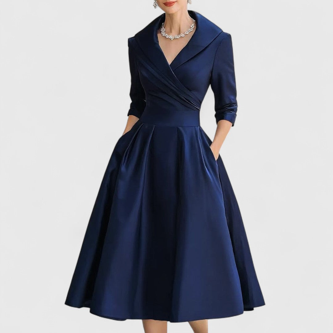 Zelora | Elegante Abito Midi Cerimonia per Occasioni Speciali 0
