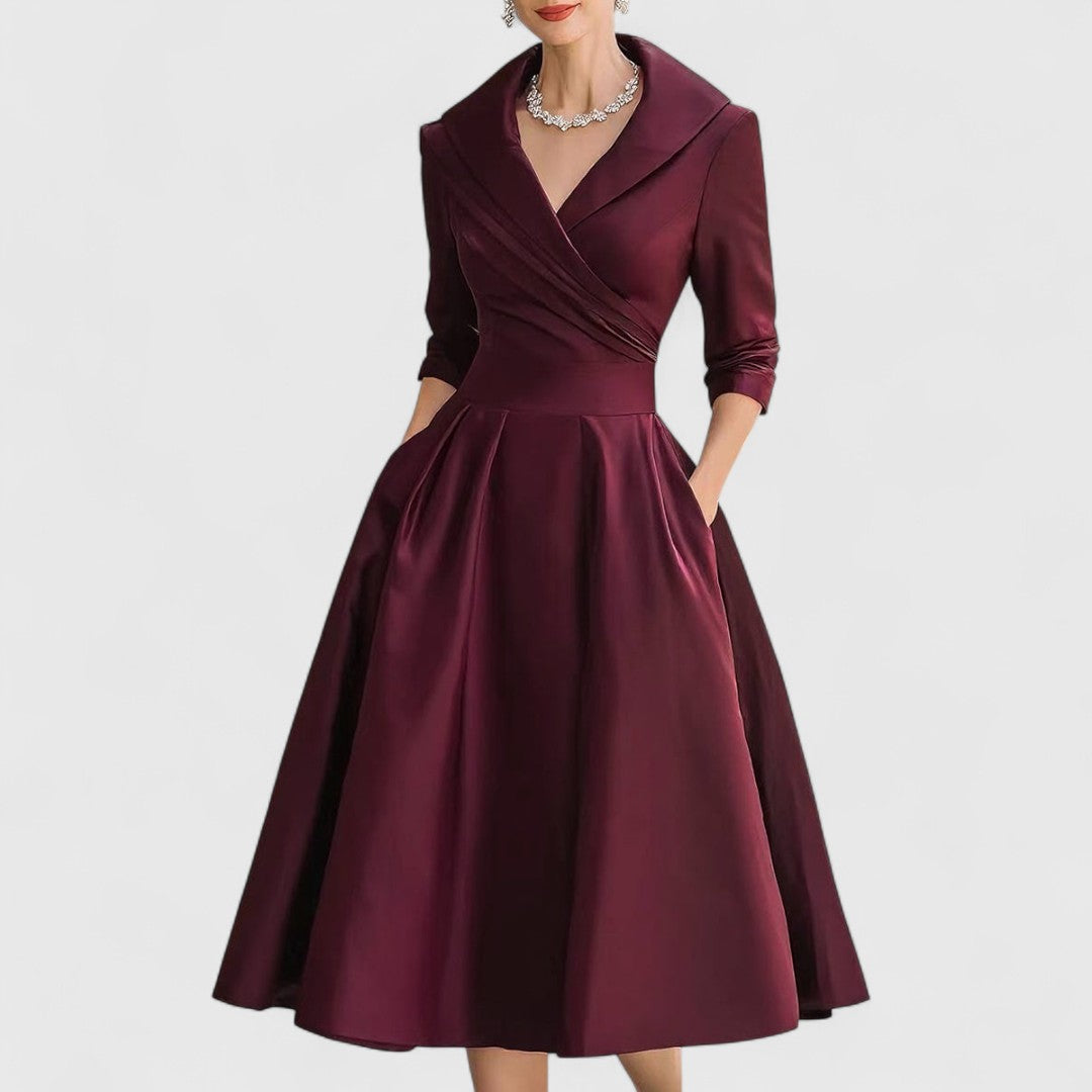 Zelora | Elegante Abito Midi Cerimonia per Occasioni Speciali 2