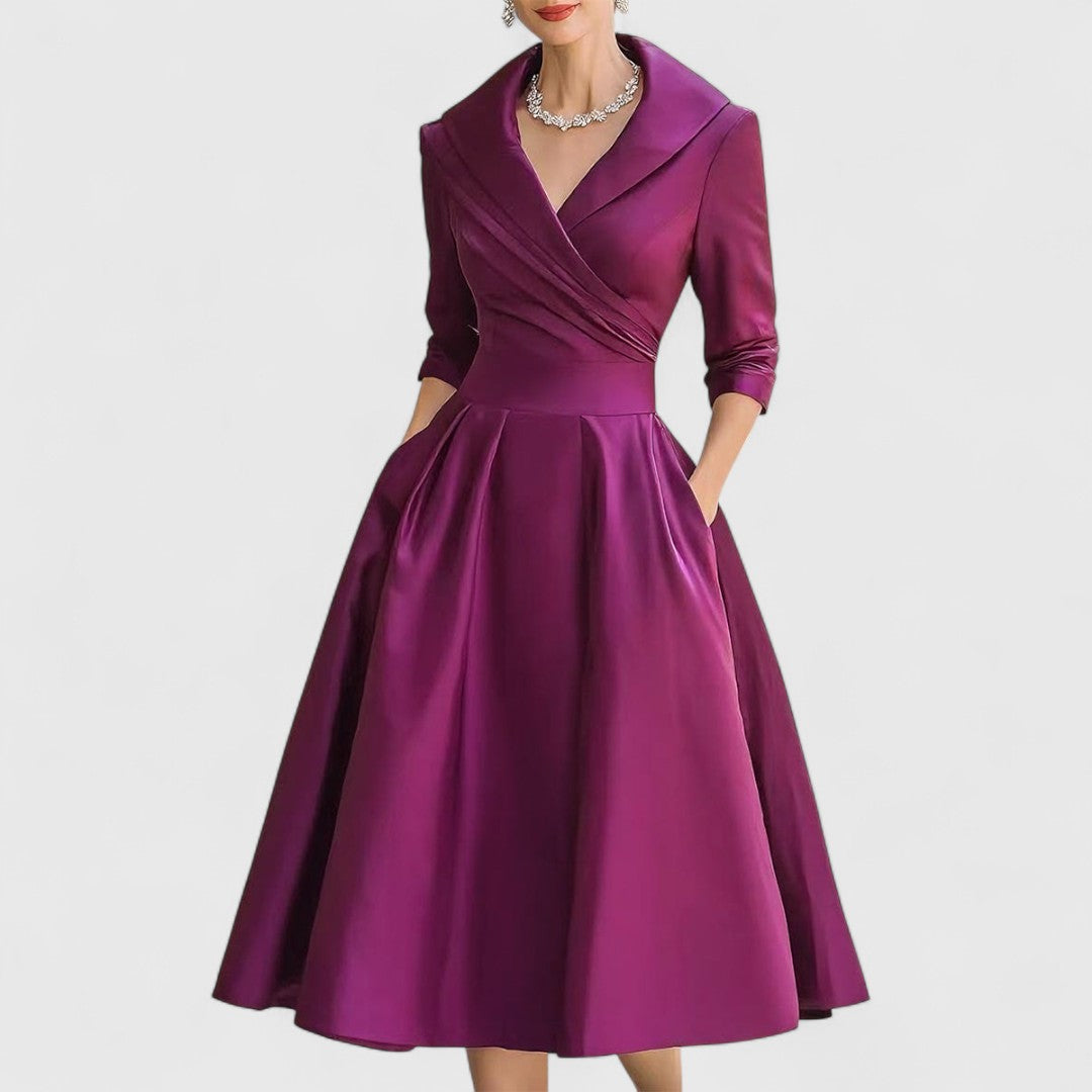 Zelora | Elegante Abito Midi Cerimonia per Occasioni Speciali 3