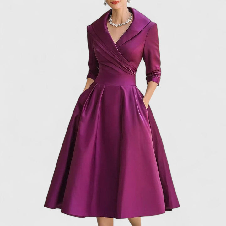 Zelora | Elegante Abito Midi Cerimonia per Occasioni Speciali 3