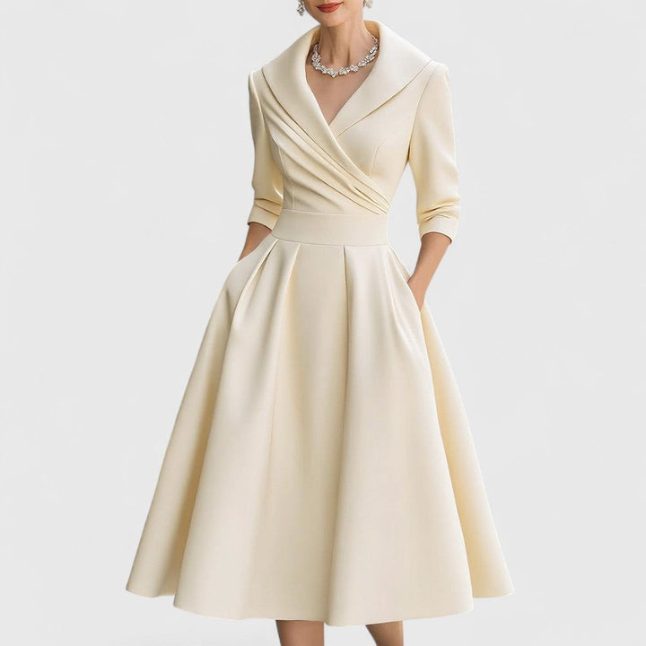 Zelora | Elegante Abito Midi Cerimonia per Occasioni Speciali 4