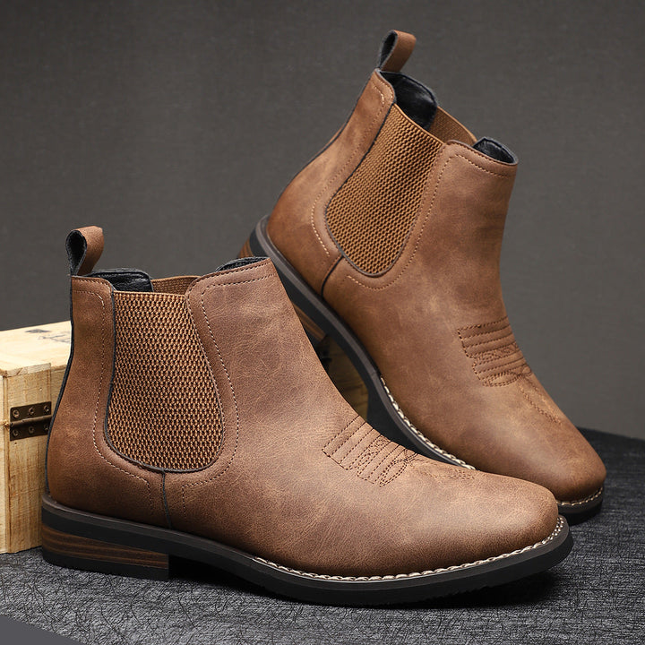 Zelvio | Elegante Stivale Uomo in Pelle Robusto 0