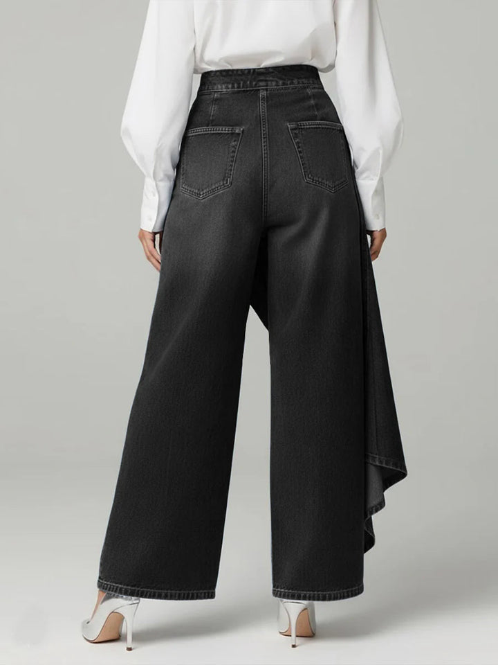 Zyra | Comodi Jeans Donna a Gamba Larga 4
