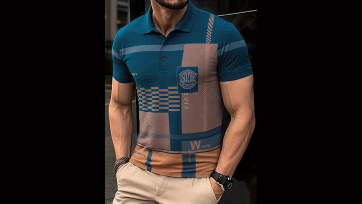 Nathaniel | Polo Shirt Colorblock Raffinato