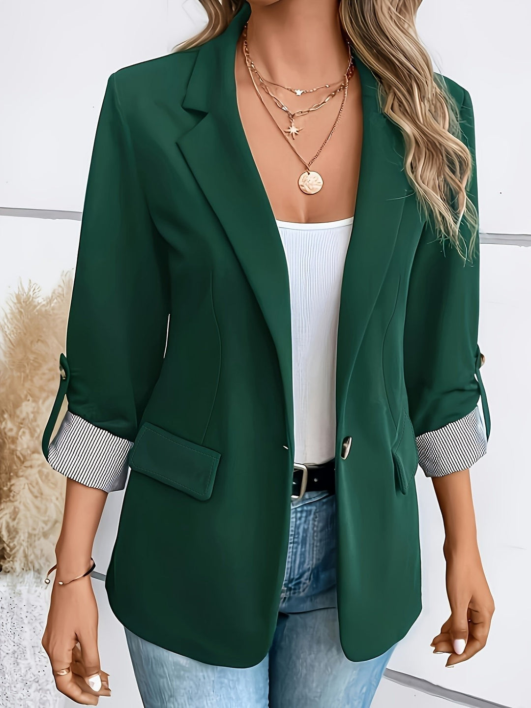 Clara | Blazer Donna Elegante con Maniche Risvoltate