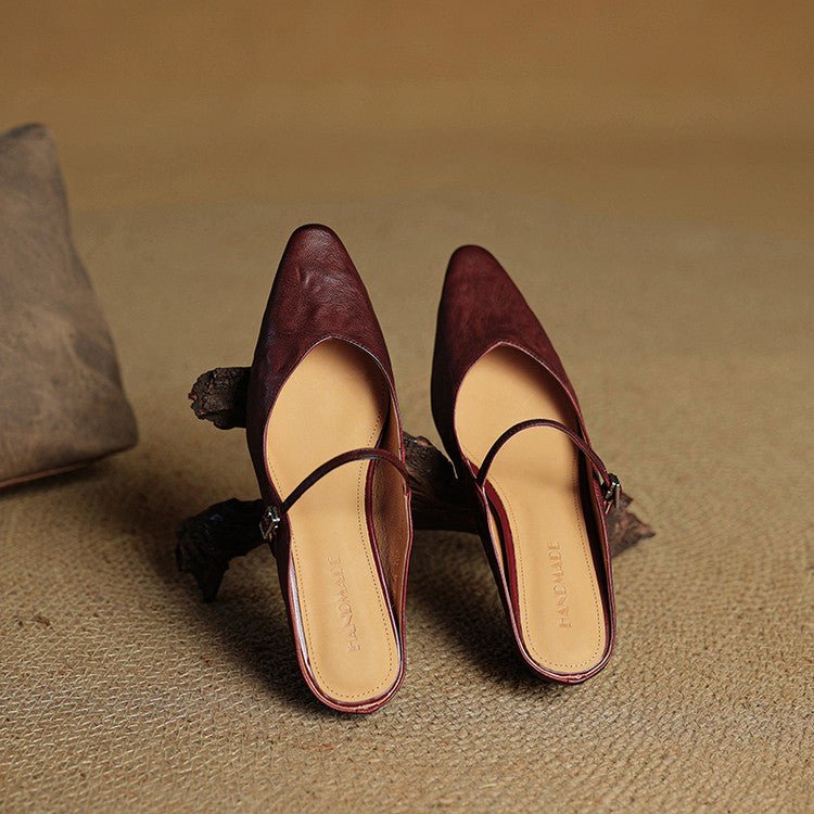 Valentina | Mules Eleganti in Vera Pelle