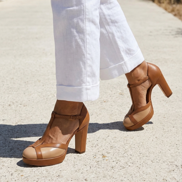 Nadia | Close Toe Heels – Elegante Design Retro