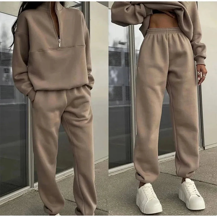 Aurora | Casual and Chic High-Waisted Two-Piece Loungewear Set
