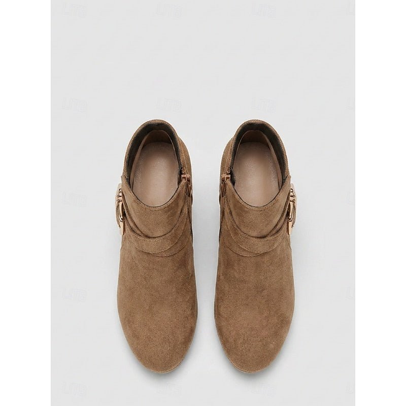 Renata | Ankle Boots – Stile conTacco a Blocco con Cinturino