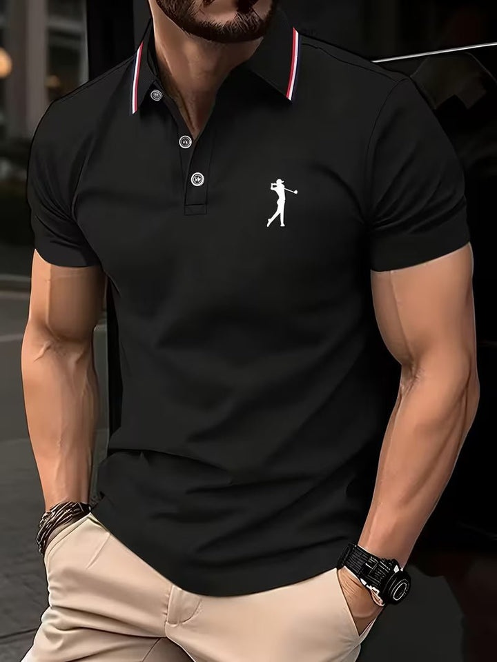 Arnold | Golf Shirt Casual a Maniche Corte con Stampa