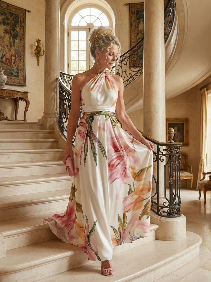 Amiel | Maxi Dress floreale leggera