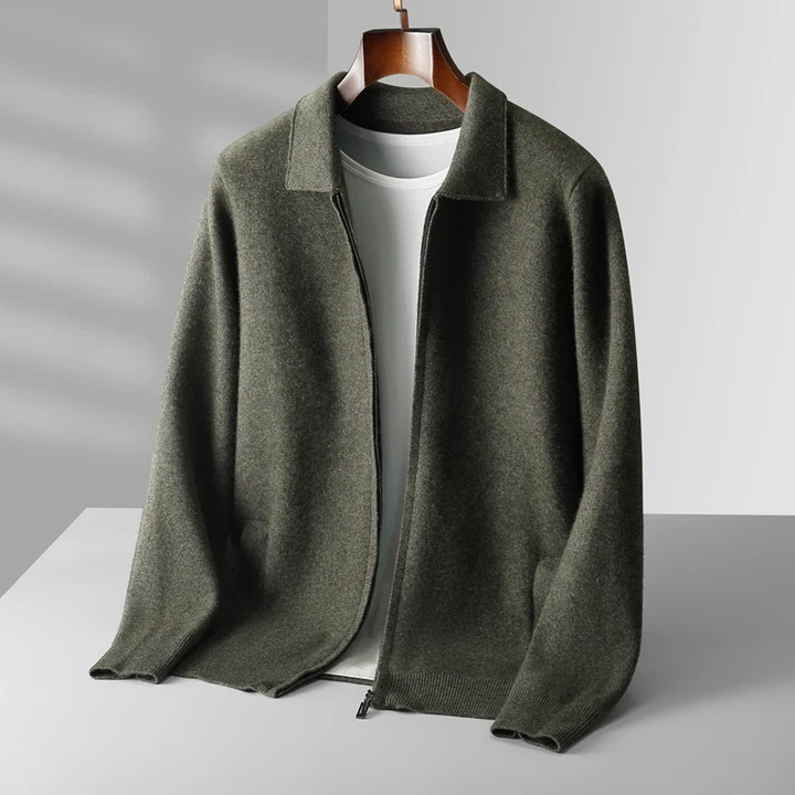 Lorenzo | Cardigan Premium con Zip Integrale da Uomo