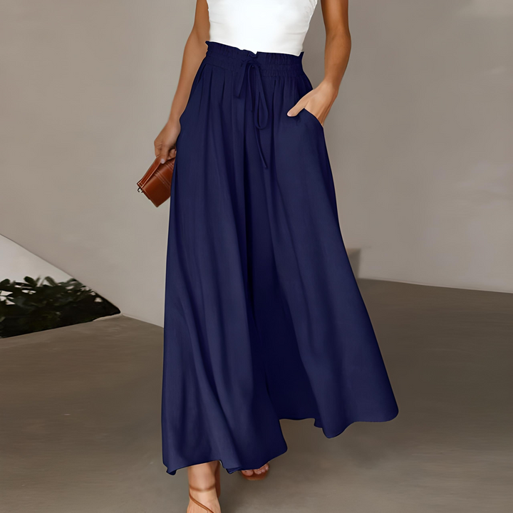 Johanna | Pantaloni Donna Eleganti a Gamba Larga