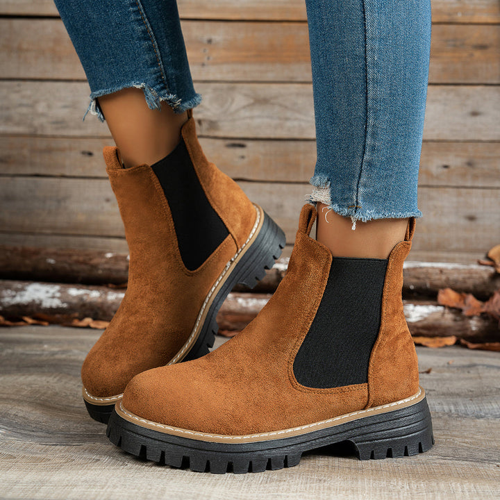 Martina | Stivaletti Chelsea Platform con Suola Carrarmato