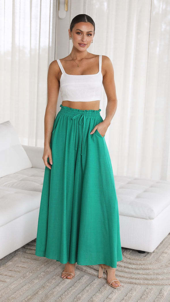 Aurora | Pantaloni Palazzo Donna Estivi a Gamba Larga