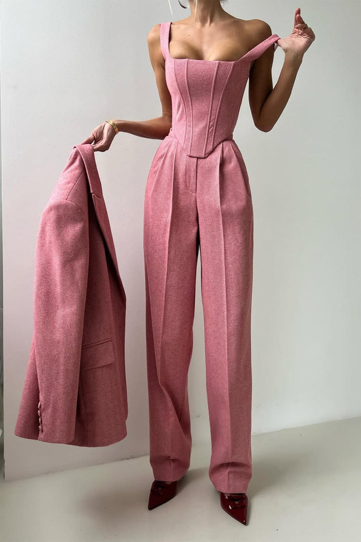 Arianna | Completo Donna a Tre Pezzi con Blazer Doppiopetto