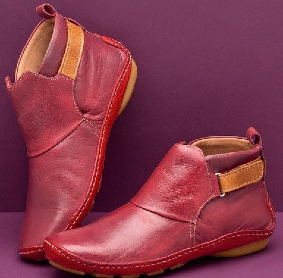 Madison | Lederstiefeletten mit verstellbarem Riemen