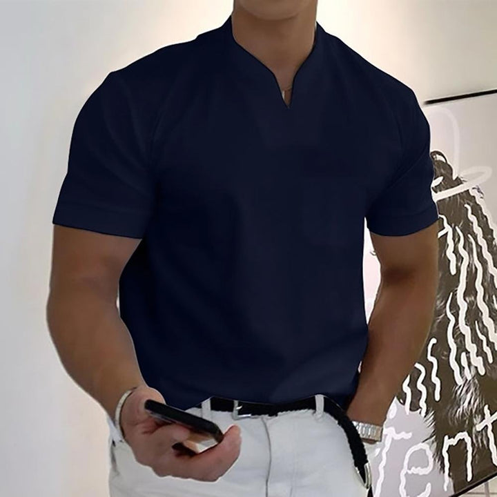 Logan | Polohemd mit strukturiertem Kragen – Polierte Eleganz
