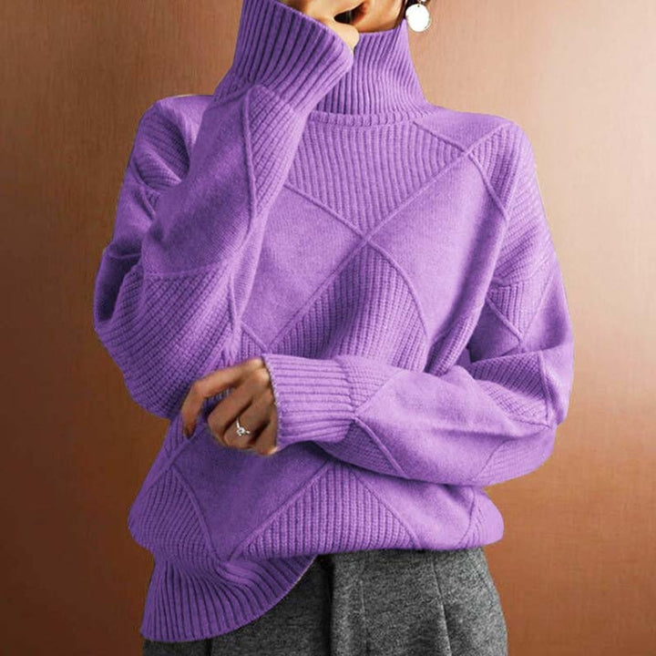 Greta | Turtleneck Sweater – Casual Knit Design for Women