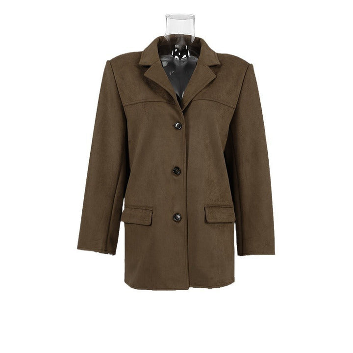 Emily | Weicher und bequemer Damenblazer aus Veloursleder