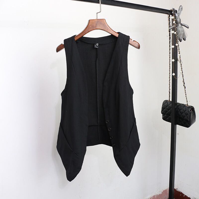 Isabella | Gilet Donna in Lino Elegante con Scollo a V