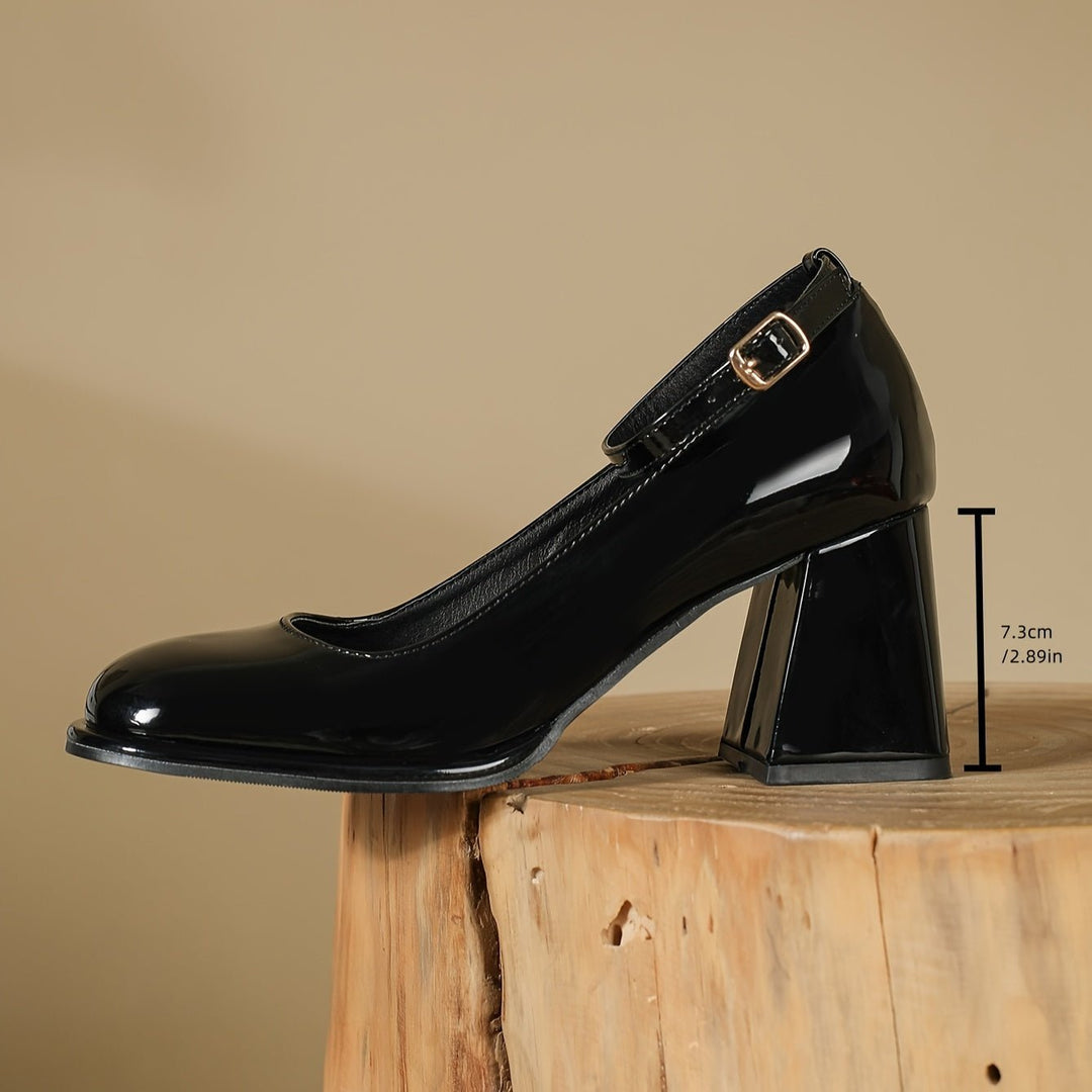 Celeste | Classic Patent Strap Heels – Eleganti per donne