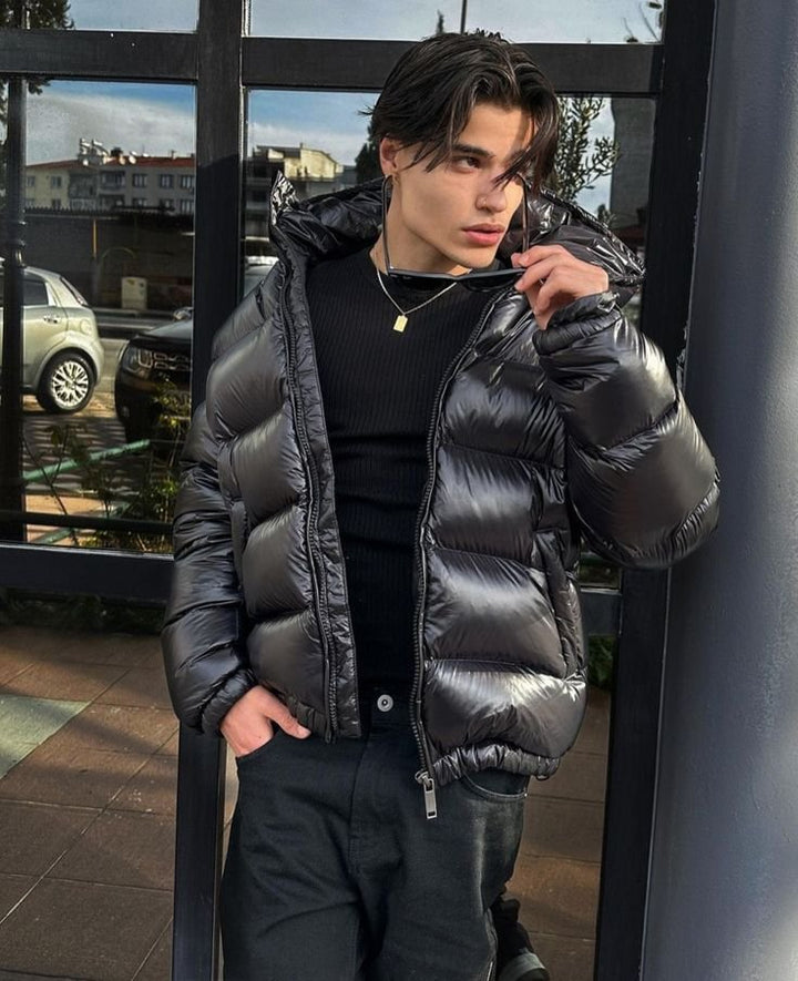 Drune | Giacca Puffer da Uomo – Stile Moderno con Cappuccio