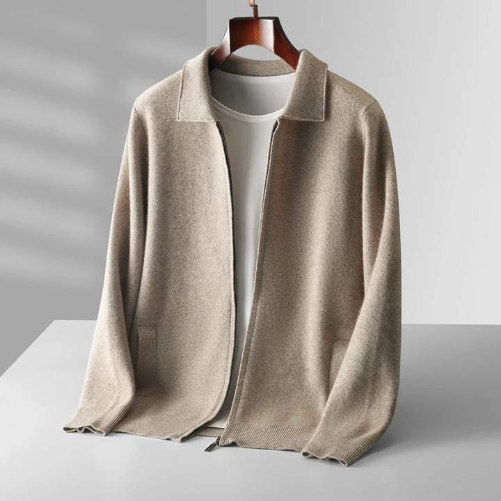 Lorenzo | Cardigan Premium con Zip Integrale da Uomo