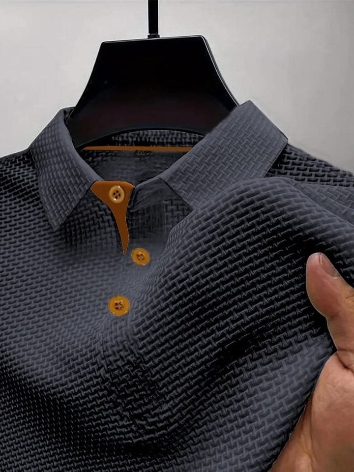 Harrison | Polo Shirt Texturizzato Raffinato