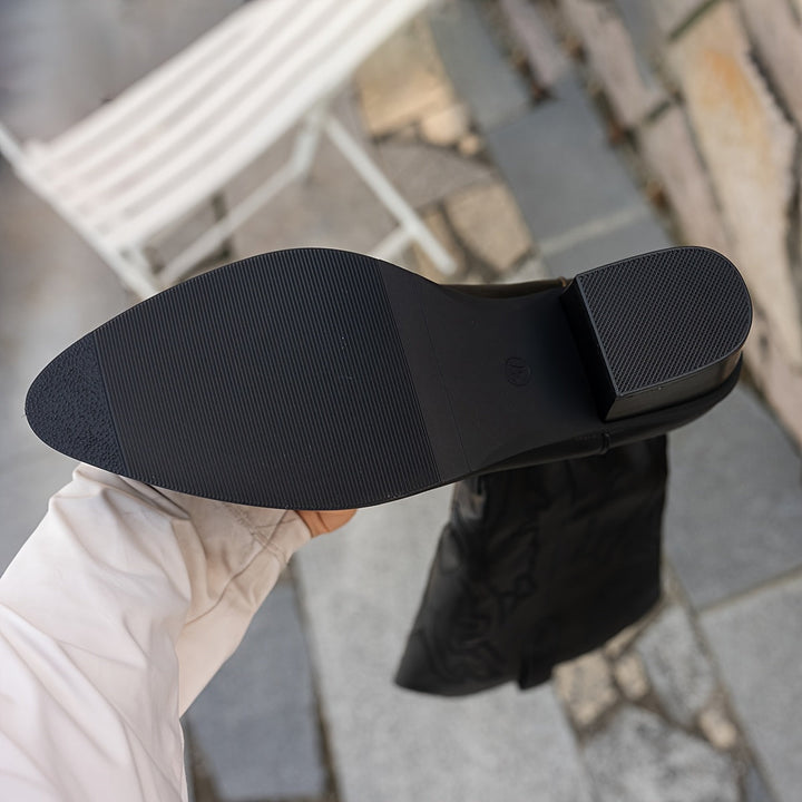Aurora | Western-Stiefel bis zum Knie mit weiter Passform