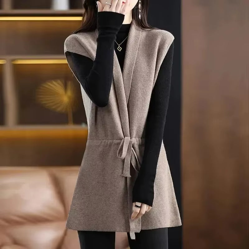 Amelia | Gilet Elegante in Pura Lana Merino