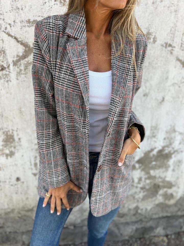 Emma | Blazer a quadri comodo e casual