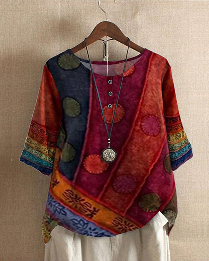 Diana | Tunica top boho versatile in misto cotone