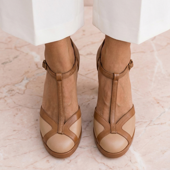 Nadia | Close Toe Heels – Elegante Design Retro