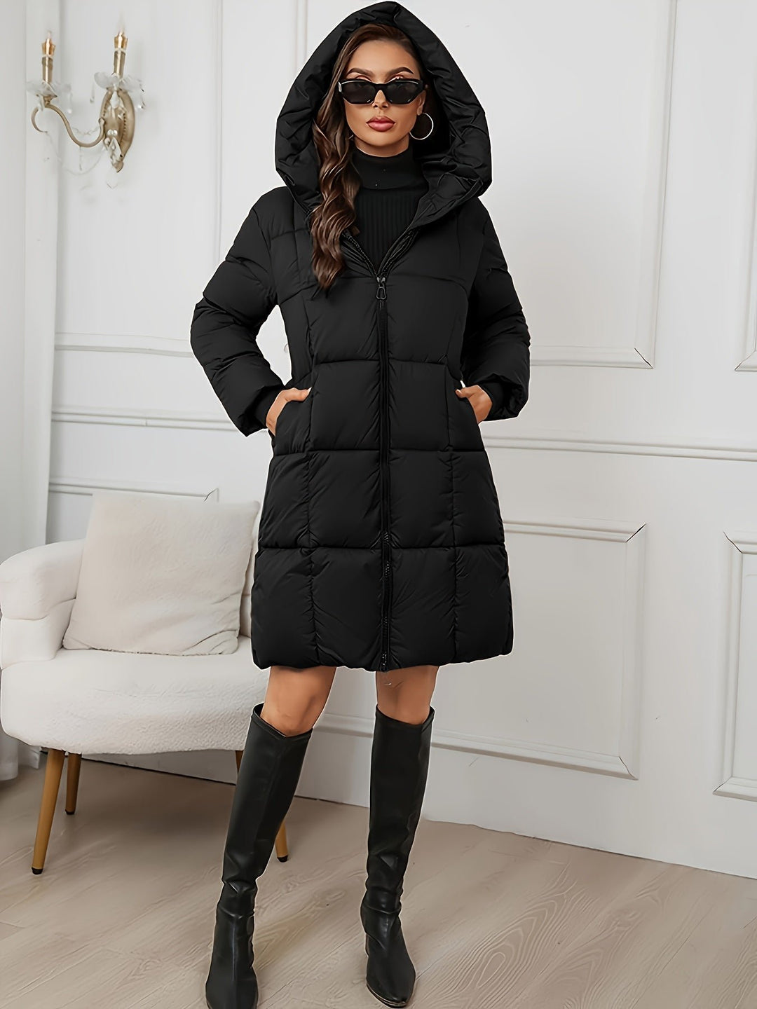 Camilla | Puffer Coat Lungo con Cappuccio