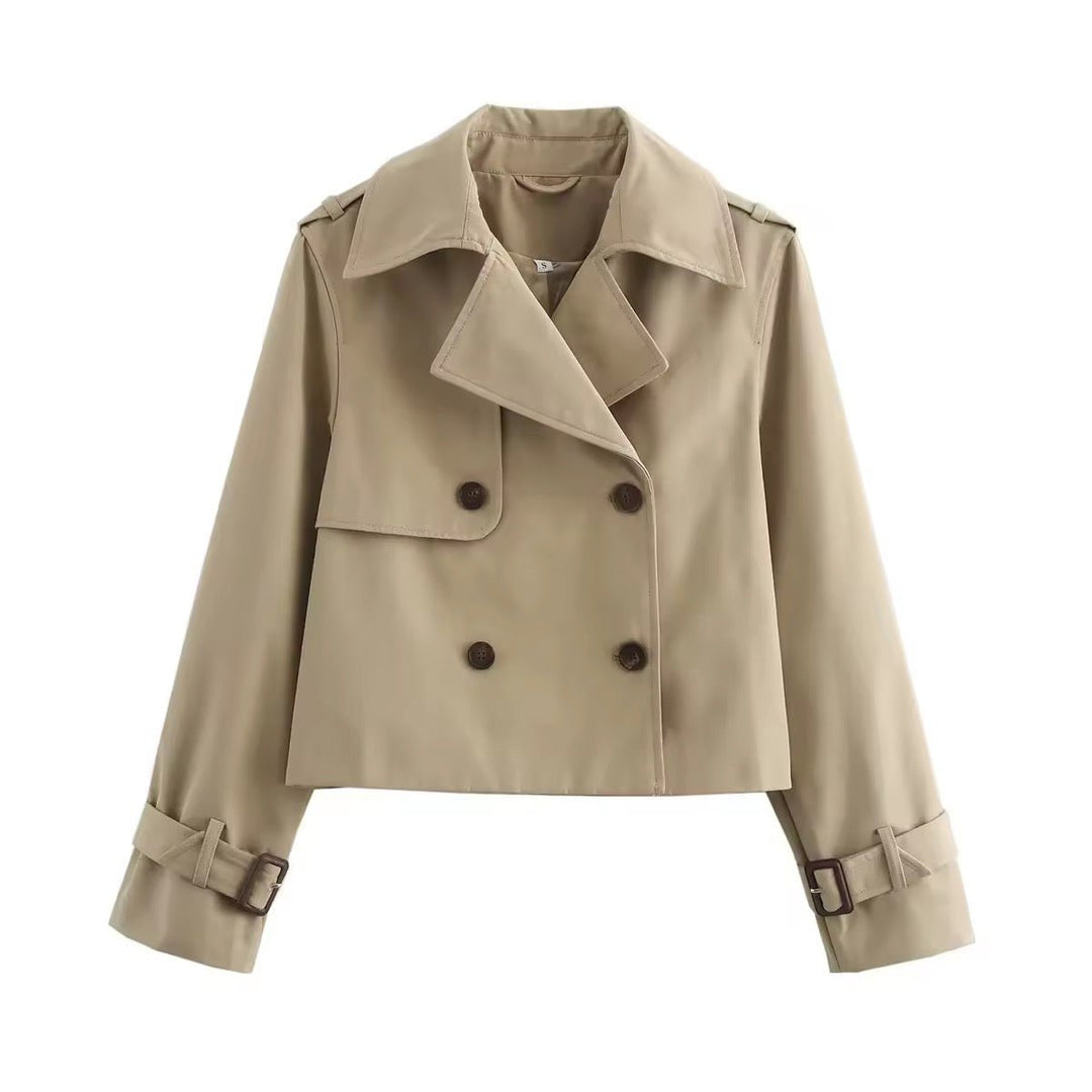 Eliana | Trench coat corto a doppio petto comodo e moderno