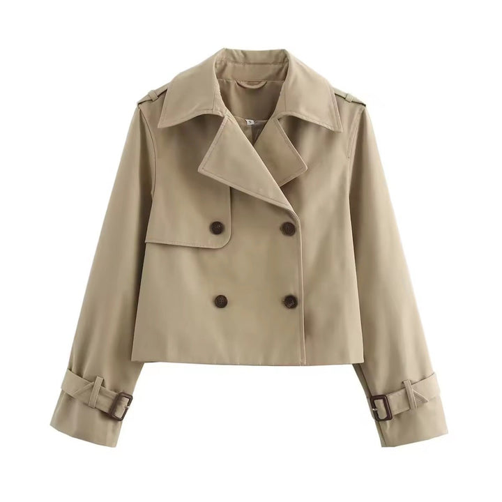 Eliana | Trench coat corto a doppio petto comodo e moderno