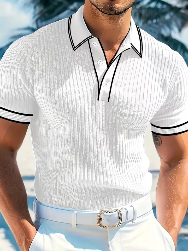 Logan | Polo Shirt a Manica Corta Color Block