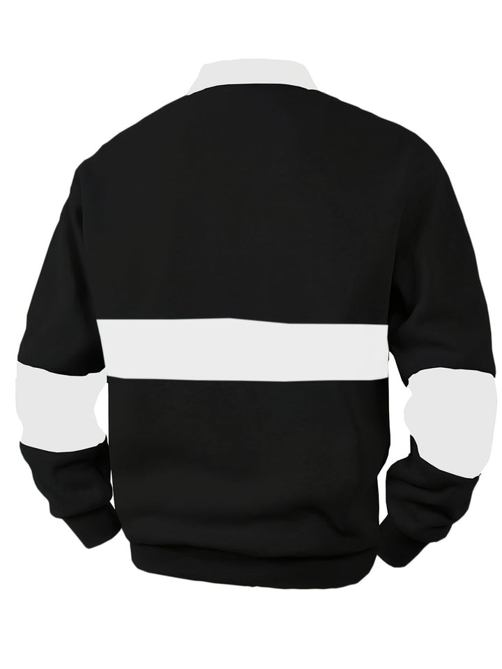 Grayson | Polo a Manica Lunga a Colori Alternati