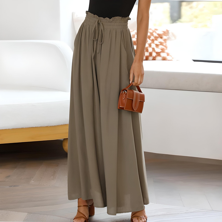 Johanna | Pantaloni Donna Eleganti a Gamba Larga