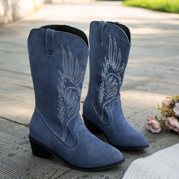 Chiara | Stivali da Cowboy Western da Donna con Punta Affusolata