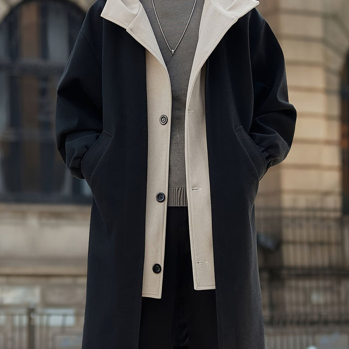 Harrison | Cappotto Longline con Cappuccio Elegante